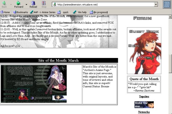 site of month